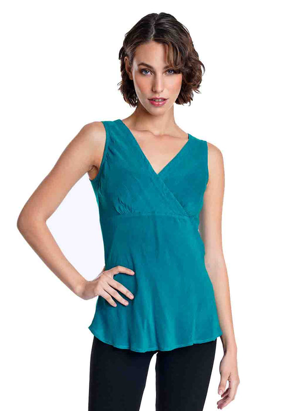 Tianello "CUPRO" Georgette "Beth" Tank-Acapulco
