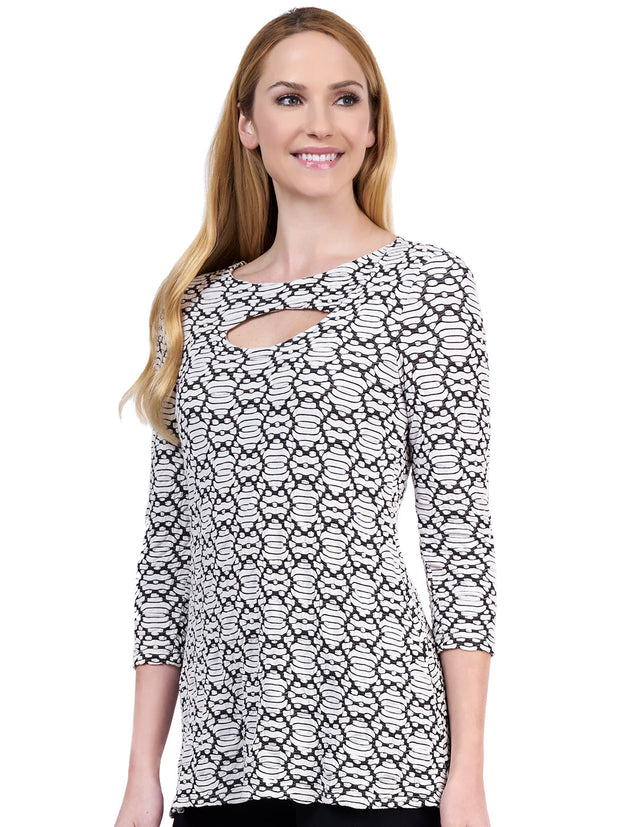 Tianello "Amour" Knit Jersey "Bon Bon" Tunic-Wash