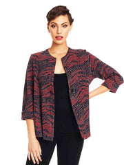 Tianello Avenue Knit Jersey Jacquard Lando Jacket-Wash