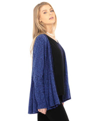 "Away" Knit Jersey  "Palmia" Flow Jacket-Cobalt