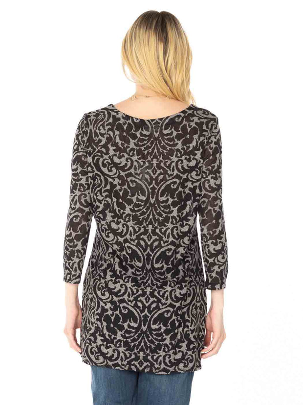 Tianello "Davida" Cotton Burnout Mara Tunic