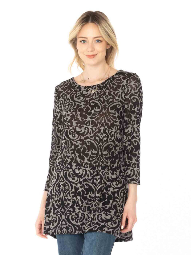 Tianello "Davida" Cotton Burnout Mara Tunic