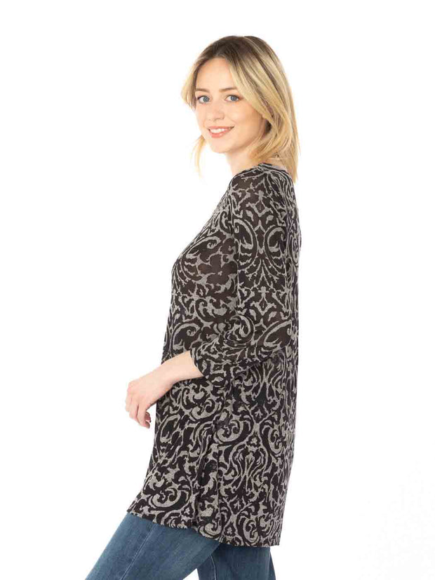 Tianello "Davida" Cotton Burnout Mara Tunic