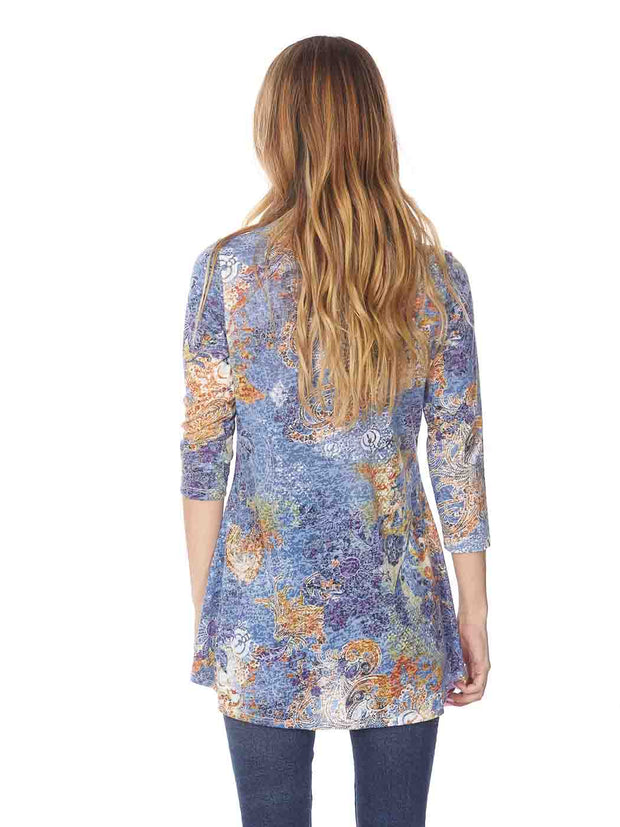 Tianello "Lenciaga" Cotton Burnout "Leyton" Tunic-Wash