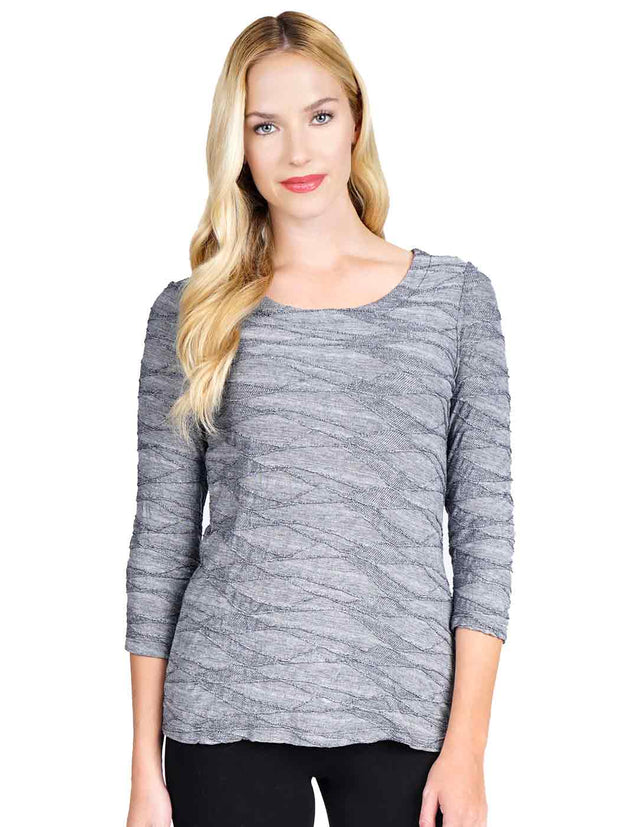 "Osborne"  French Knit Ballet Tee-Wash