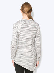 Tianello Pique Knit Jersey Jacquard "Toni Cowl Tunic"-Wash