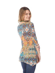 Tianello "Starry Night" Print Cotton Burnout Asbury Tunic (Limited Sizes)-Wash