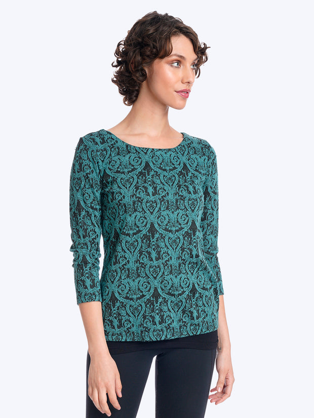 Tianello "Tixati" Knit Jersey Jacquard "Ballet" Tee-
Vera Cruz