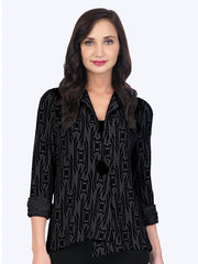 Tianello Ukah Knit Jacquard "Tobie" Jacket-Coal