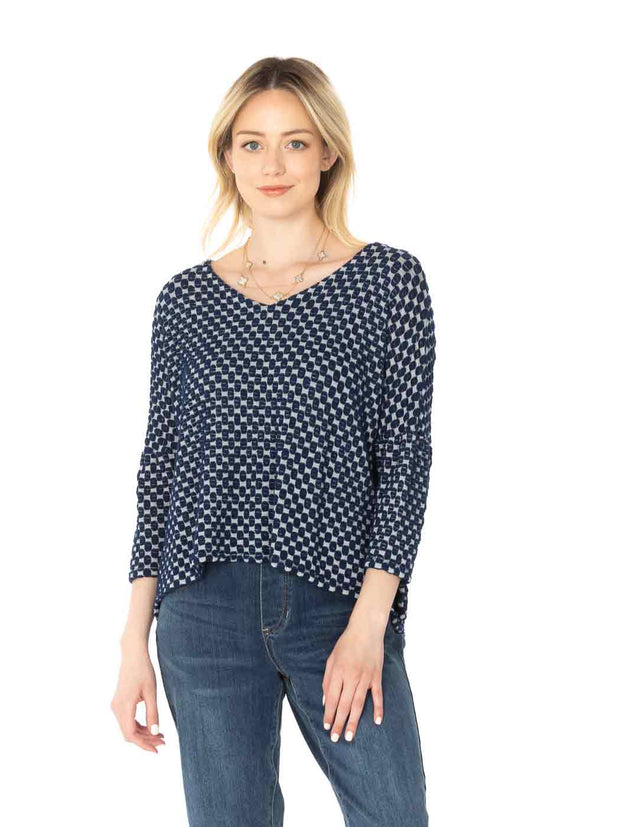 Tianello "Lemore" Knit Jersey Jacquard "Numi" Tunic