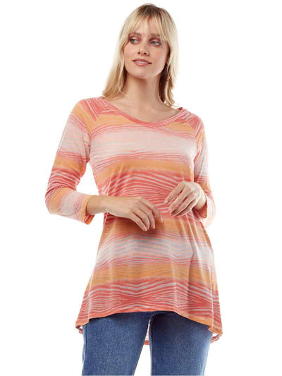 Tianello "Winslow" Knit Jersey Burnout "Livia" Tunic-Wash