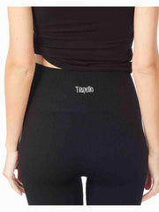 Tianello "DiDi" Seamless Ribbed, XTRA-SUPPORT, High Waist, Knit Classic Legging-Black