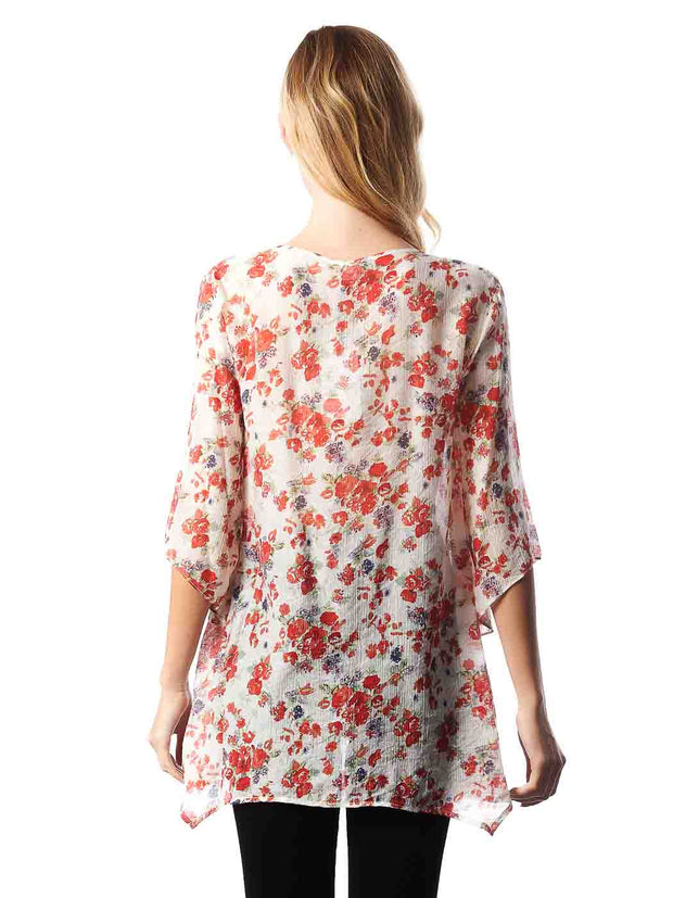 Tianello "Gerlain" Egyptian, Krinkle Cotton, Natalie Blouse-Wash