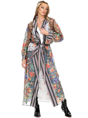 Tianello Aratta Spectacular Embroidered,  "MAXI"  Kimono