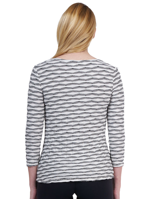 Tianello "Astara" French Knit "Bon Bon" Ballet Tee