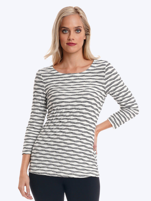 Astara French Knit Ballet Tee-Wash