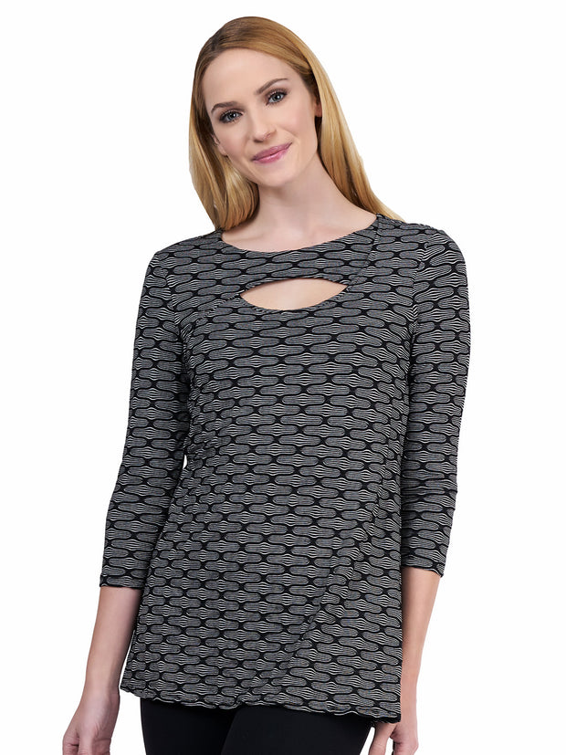 Tianello "Betina" French Knit "Bon Bon" Tunic-Wash