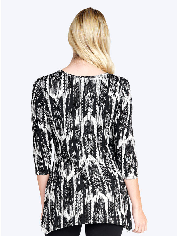 Tianello "Payson" French Knit "Asbury" Tunic-Wash