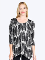 Tianello "Payson" French Knit "Asbury" Tunic-Wash