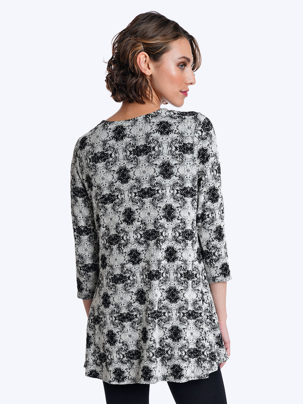 Tianello Ripple French Knit Leyton Tunic-Wash