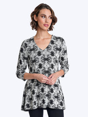 Tianello Ripple French Knit Leyton Tunic-Wash