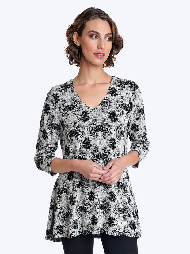 Tianello Ripple French Knit Leyton Tunic-Wash