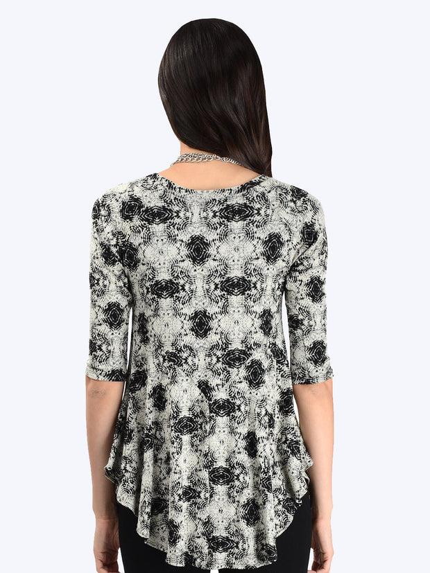 Tianello "Ripple" French Knit "Sochie" Tunic - Tianello.com