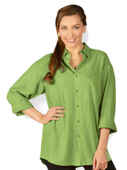 Tianello "IVY" Light Weight TENCEL™ Loving Blouse-Leaf Green