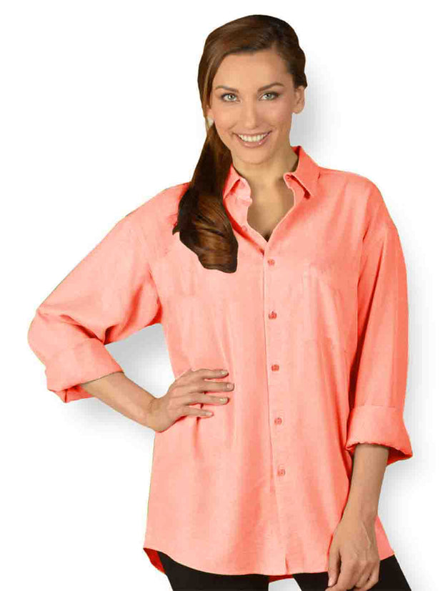 Tianello "IVY" Light Weight TENCEL™ Loving Blouse-Pia Pink