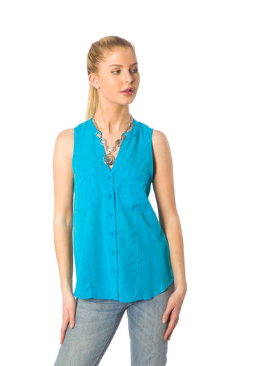Tianello "Ivy" Light Weight TENCEL™ "ELEVA"  Sleeveless Blouse-Anage