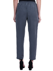 Tianello "Ivy" Light Weight TENCEL™ Stella Pant-Coal