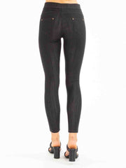 Tianello "SEMA"  XTRA-SUPPORT,  Cotton/Spandex Classic "Jean" Jegging-Black