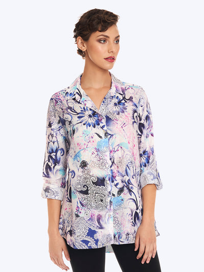 Tianello "Brita" Linen "Loving" Blouse-Wash