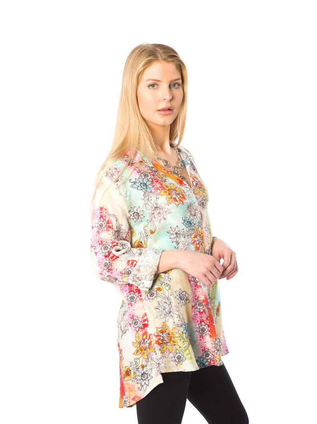 Tianello Mango Linen "Loving" Blouse-Wash