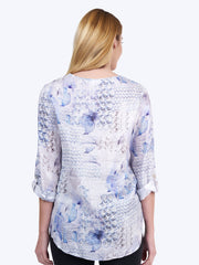 Xander Print- Linen Voile "Avlyne" Blouse
