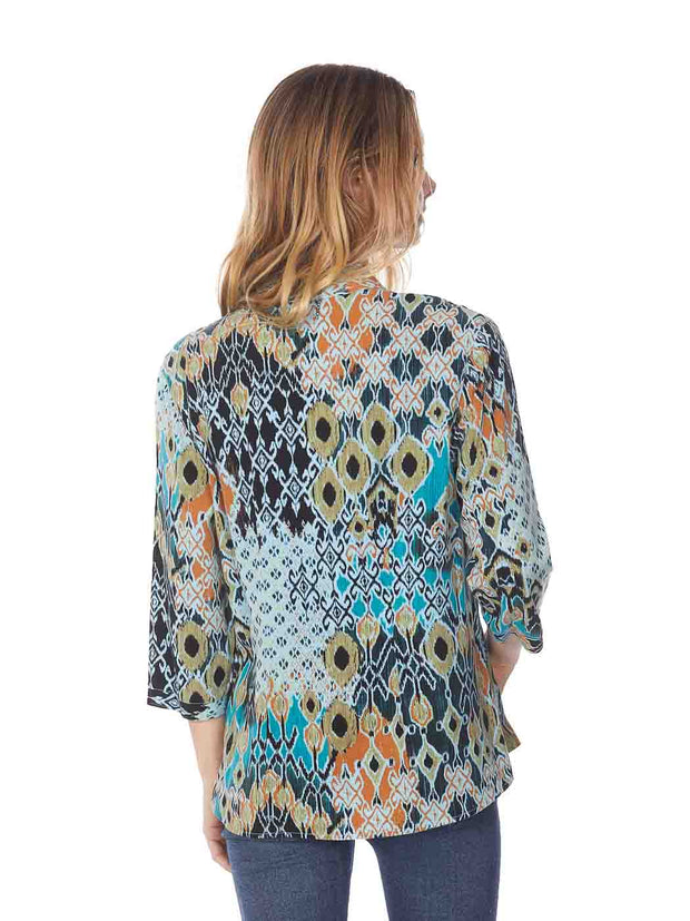 Copy of Tianello TENCEL™ "Caracas" Print Dynasty Blouse-Wash