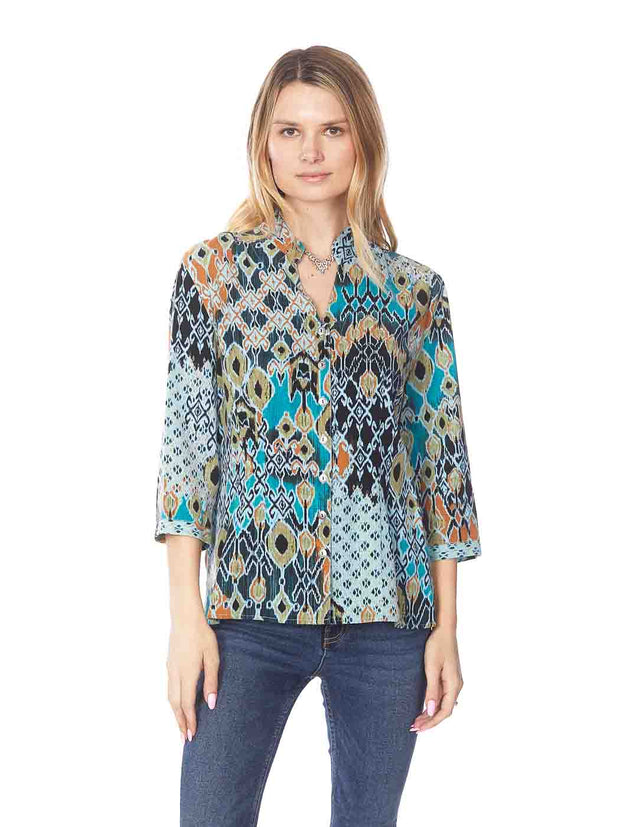 Copy of Tianello TENCEL™ "Caracas" Print Dynasty Blouse-Wash
