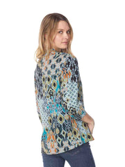 Copy of Tianello TENCEL™ "Caracas" Print Dynasty Blouse-Wash