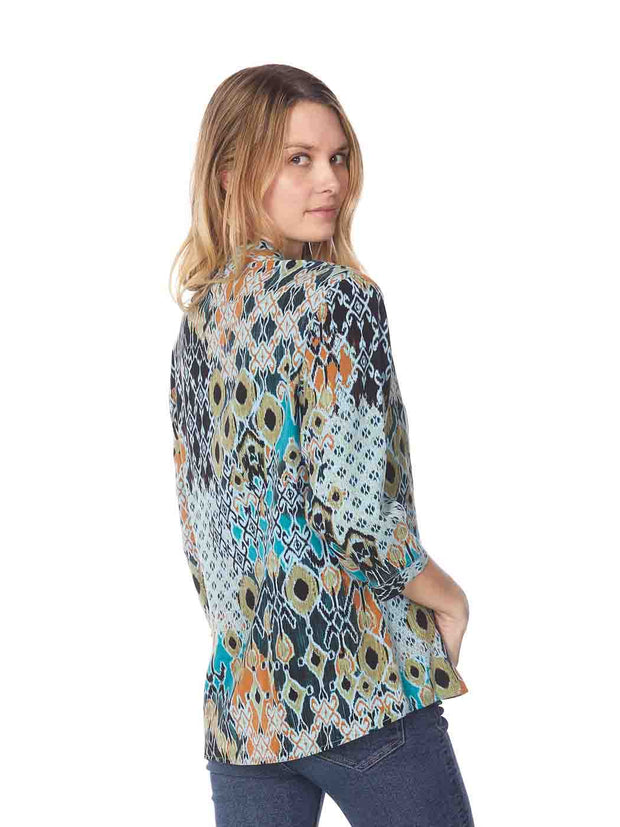 Copy of Tianello TENCEL™ "Caracas" Print Dynasty Blouse-Wash