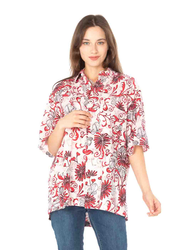 Tianello TENCEL™ Men's \ Womens Print "I Am" S.S. Camp Shirt - Unisex