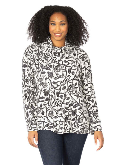 Tianello Tencel print "Batik""Alejandra" Blouse-Wash