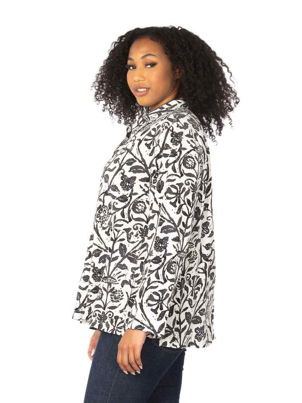 Tianello Tencel print "Batik""Alejandra" Blouse-Wash