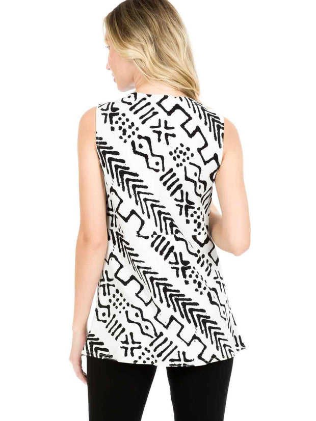 Tencel "Mud" Print "Beth" Tank