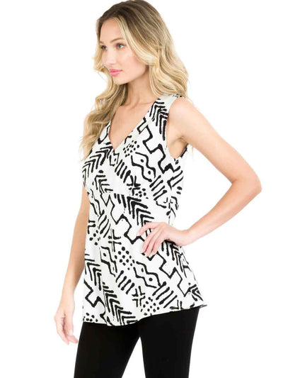 Tencel "Mud" Print "Beth" Tank-Wash