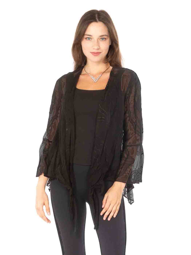 Tianello Embroidered "SERA"  Washable Silk "Yuriko" Kimono