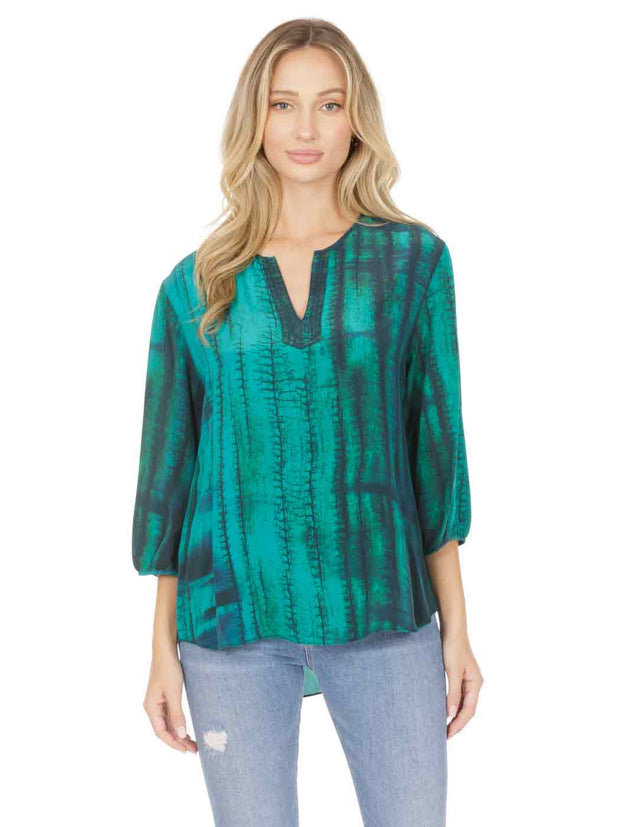 Washable Silk Teylyne Blouse-Acapulco