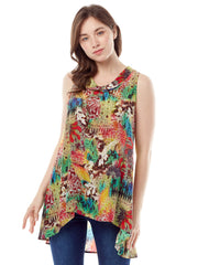 Tianello "Chamba" WASHABLE SILK "Briata" Cowl Tunic-Wash