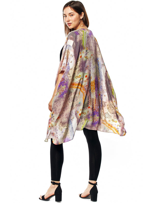 Tianello Cecilia Washable Silk Zen Robe-Wash