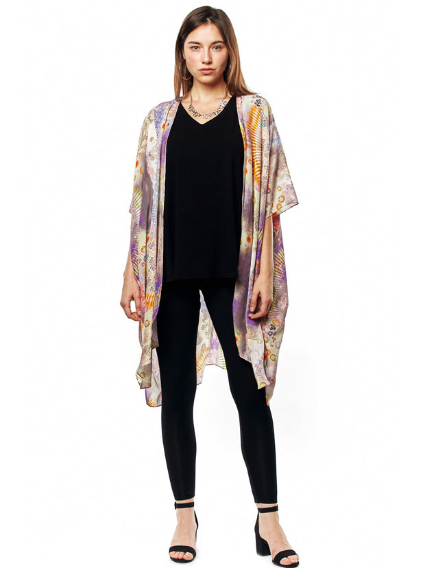 Tianello Cecilia Washable Silk Zen Robe-Wash