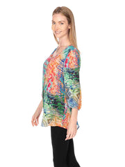 Tianello "Endura" Print Washable Silk "Bree" Blouse-Wash